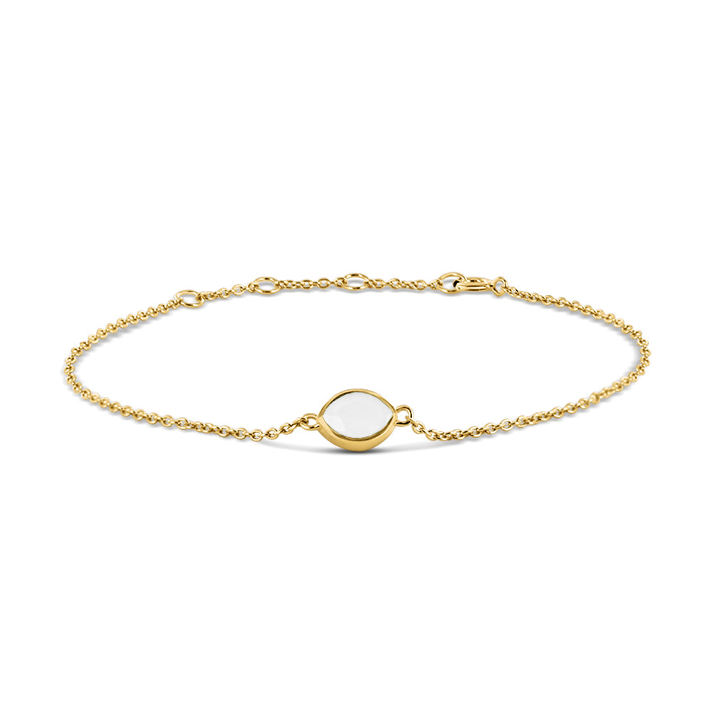 Silber-Armband mit mintfarbenem Nano-Stein miaGemo