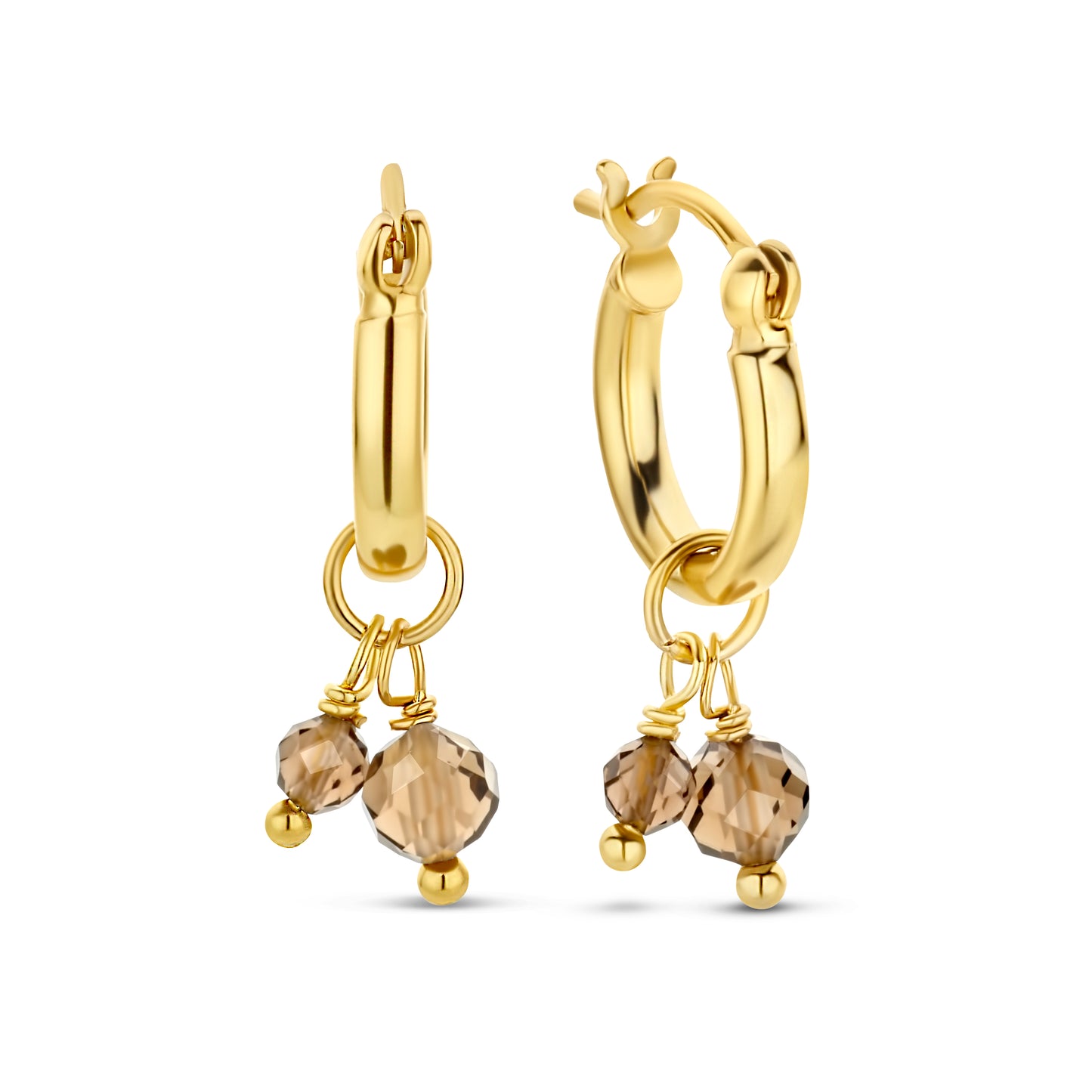 Silber-Ohrringe mit kleinen Natursteinen miaGemo