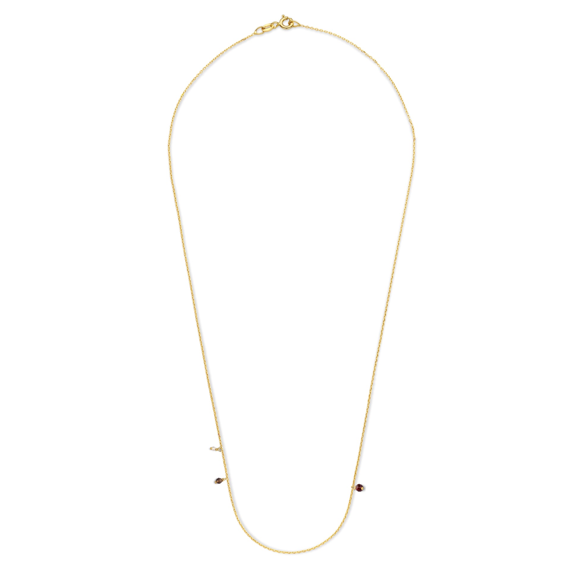 Silber-Halskette mit Rauchquarz miaGemo