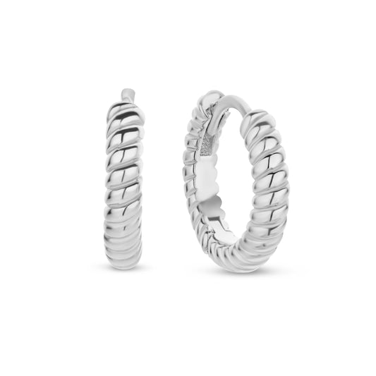 Rhodinierte Silber-Ohrringe miaGemo