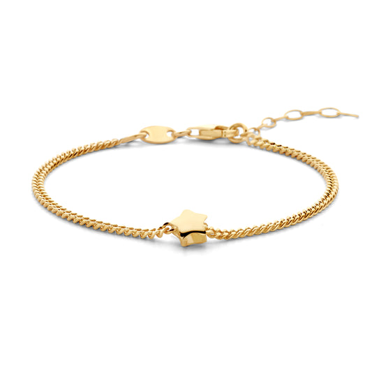 Vergoldetes Silber-Armband mit Stern miaGemo