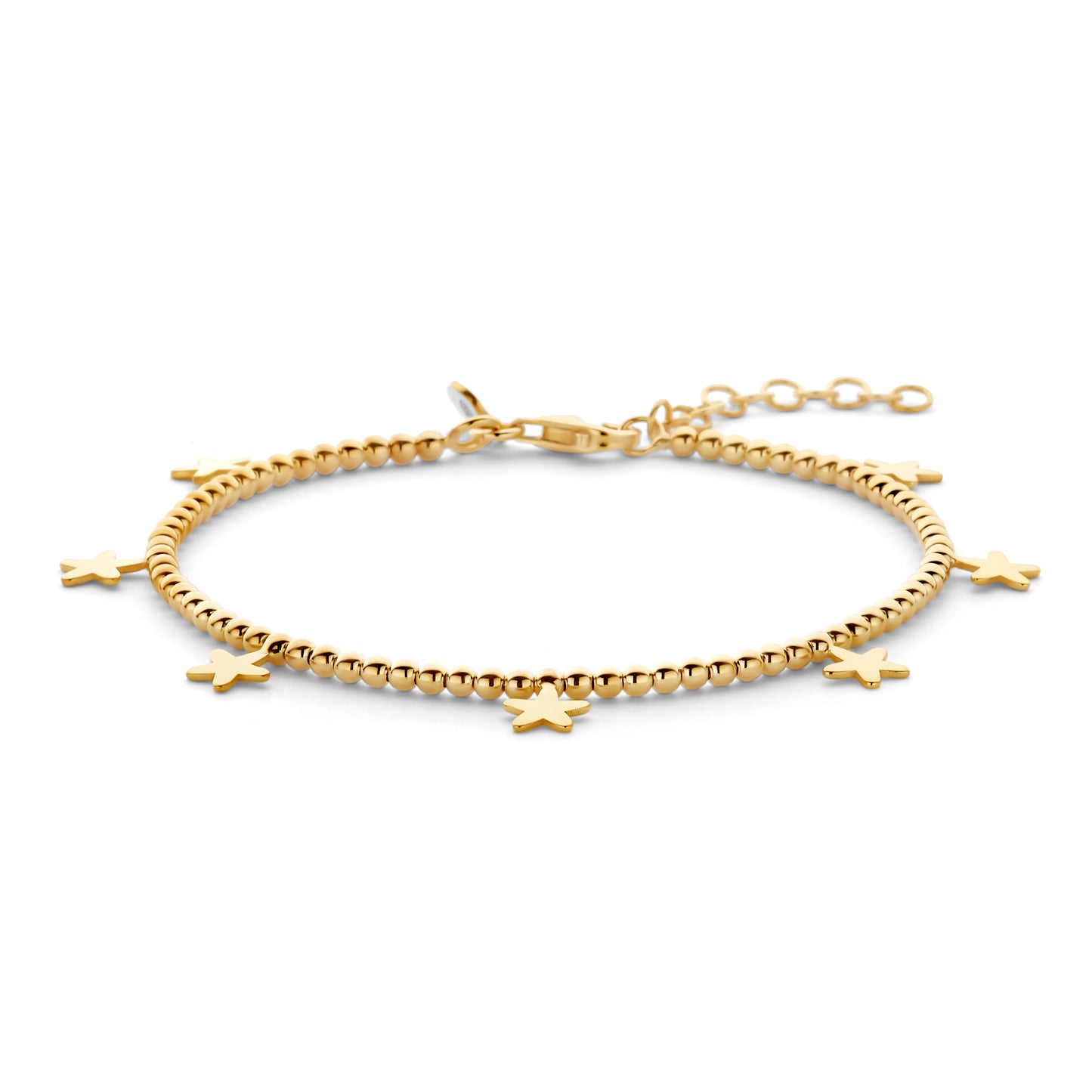 Vergoldetes Silber-Armband mit 7 Sternen miaGemo