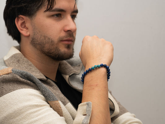 Ocean Balance Perlenarmband in Blau und Türkis miaGemo