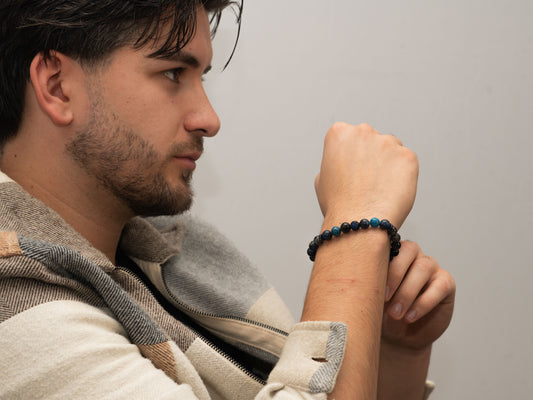 Deep Ocean Perlenarmband in Schwarz und Blau miaGemo